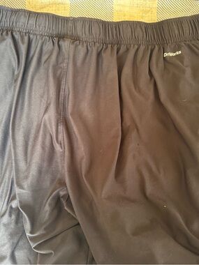 Men's Black Athletic Shorts with Elastic Waist